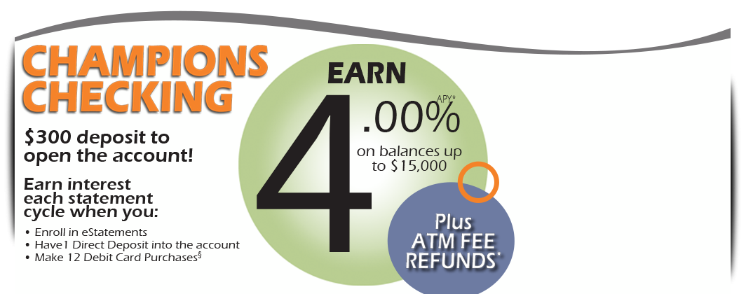 A checking account that REWARDS you for banking with us! Click for more information!